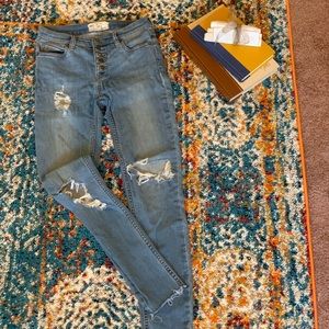 Free People distressed jeans size 26